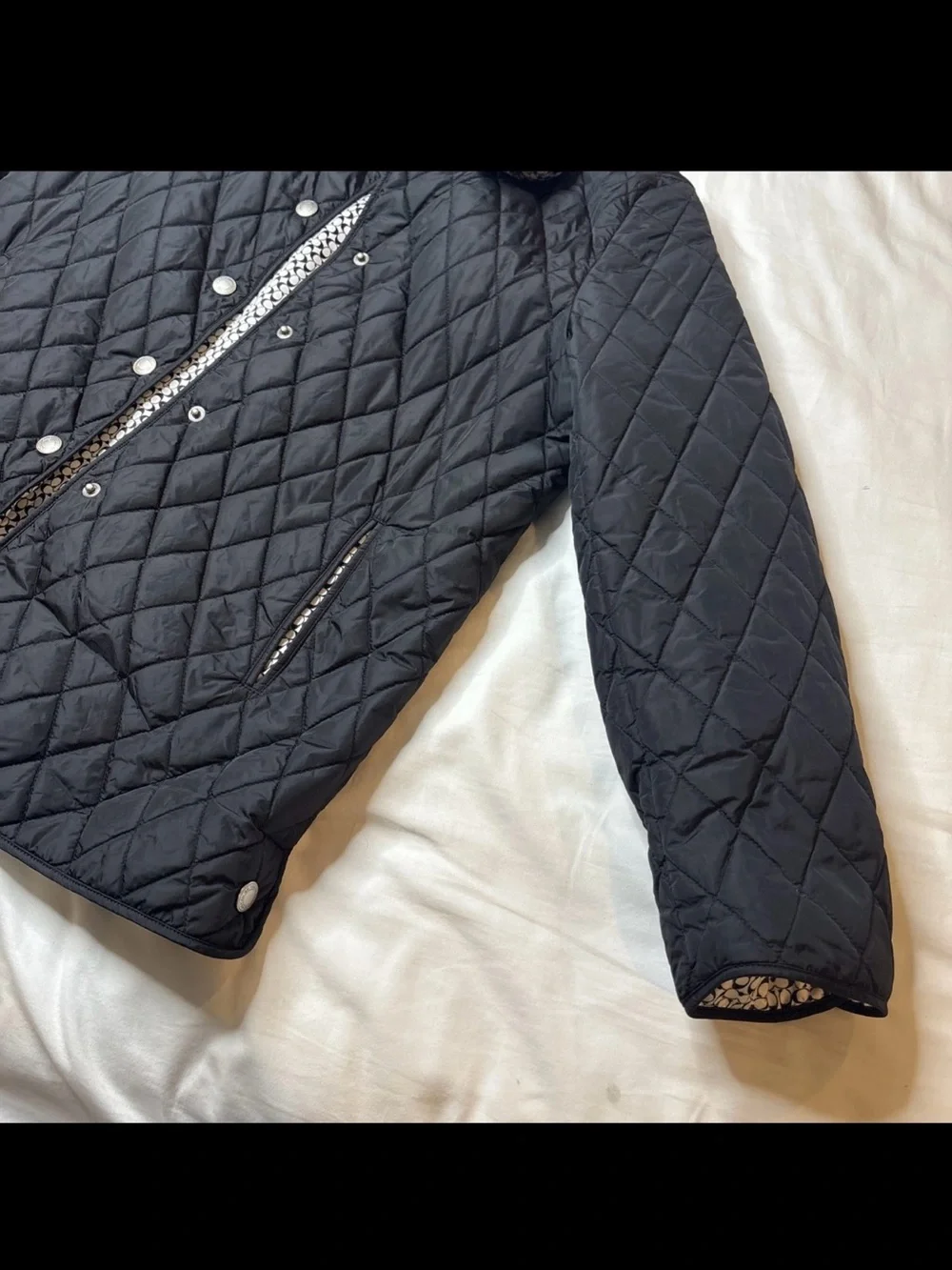 Coach signature quilted